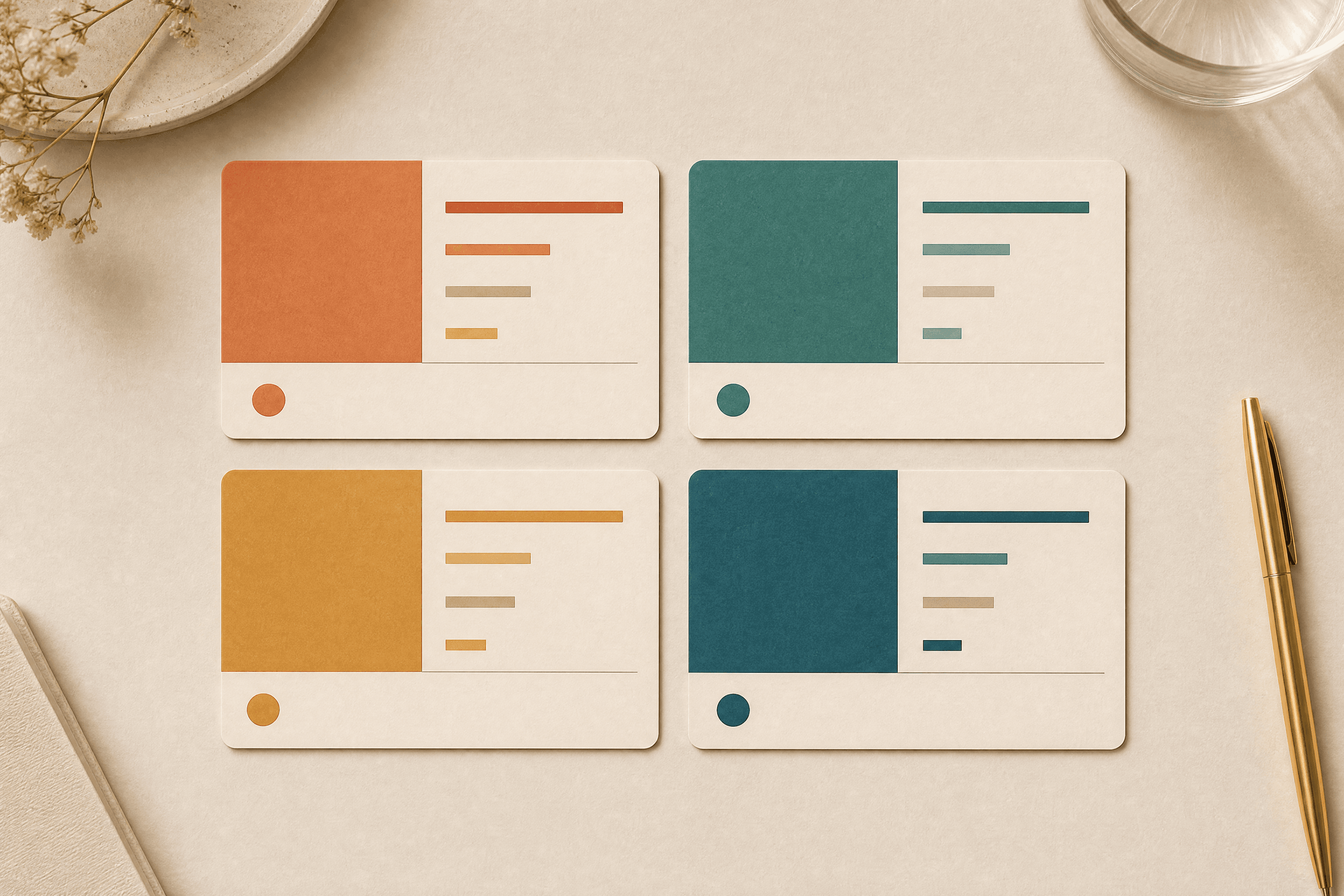 Category budget band cards