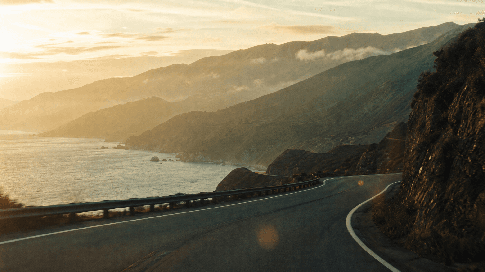Golden-hour travel montage still frame